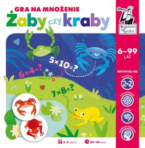 Okładka książki GRA NA MNOŻENIE ŻABY CZY KRABY KAPITAN NAUKA