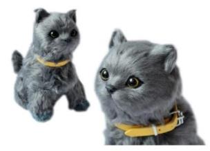 Opakowanie Interaktywny kotek szary