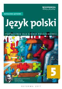 Okładka książki Język polski SP 5 Kształc. językowe. Podr. OPERON