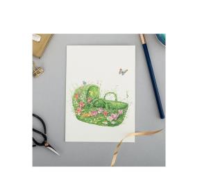 Opakowanie Karnet A096 B6 + koperta Kosz z kwiatów