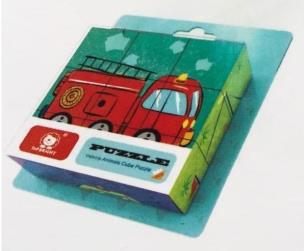 Opakowanie Klocki drewniane Wóz strażacki 9 el.