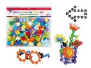 Opakowanie Klocki kwiatuszki 340 elementów