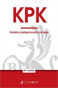 Okładka książki KODEKS POSTĘPOWANIA KARNEGO WYD. 44
