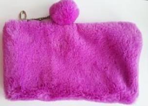 Opakowanie Kosmetyczka/Piórnik - futro (fiolet)