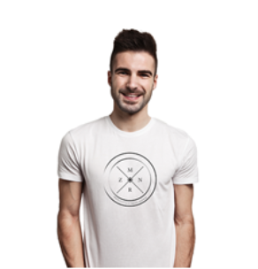 Opakowanie Koszulka męska szara „Mężczyzna z nieba rodem”, rozmiar S