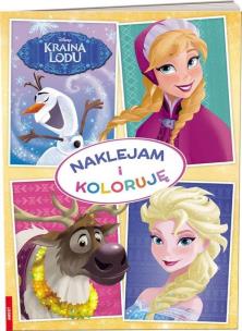 Okładka książki Kraina lodu. Naklejam i Koloruję