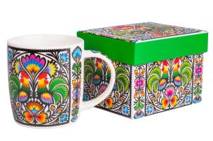 Opakowanie Kubek Hania w pudełku - łowicki kogut FOLKSTAR