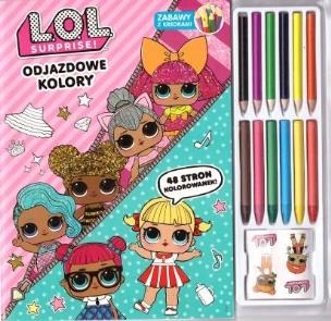 Okładka książki L.O.L Suprise! Zabawy z kredkami. Odjazdowe kolory