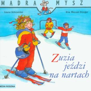 Okładka książki Mądra mysz - Zuzia jeździ na nartach
