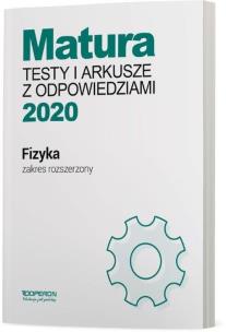 Okładka książki Matura 2020 Fizyka Testy i arkusze ZR