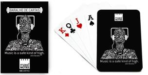 Opakowanie MN Music Karty do gry słuchawki czarne 55 kart