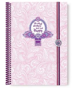 Opakowanie MN Purple&Pale Kołonotatnik A4/80 stron linia