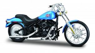 Opakowanie MOTOCYKL 2002 FXSTB NIGHT TRAIN NIEBIESKI SKALA 1:18