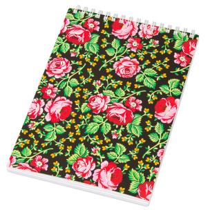 Opakowanie Notes FOLK na spirali - format A5-góralski czarny