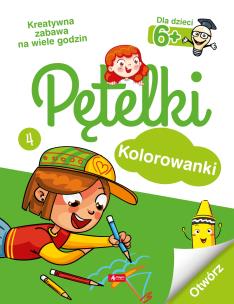 Okładka książki Pętelki. Kolorowanki