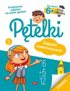 Okładka książki Pętelki. Zagadki matematyczne 6+