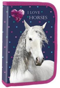 Opakowanie Piórnik z wyp. jednokomorowy Konie 17 DERFORM