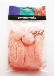 Opakowanie Portfelik - futro (róż)