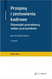 Okładka książki Przepisy i zestawienia kadrowe