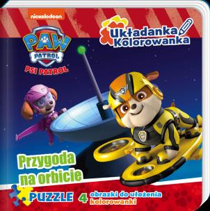 Okładka książki Psi Patrol. Układanka, kolorowanka. Przygoda na..