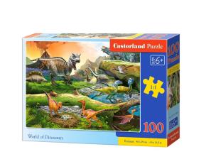 Opakowanie Puzzle 100 World of Dinosaurs CASTOR