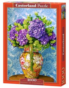 Puzzle 1000 Bouquet of Hydrangeas CASTOR. Wydawca: Castorland. Multiszop.pl Opakowanie Puzzle 1000 Bouquet of Hydrangeas CASTOR