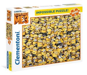 Okładka książki Puzzle 1000 el. Impossible Puzzle! Minionki