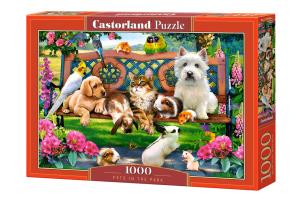 Puzzle 1000 Pets in the Park CASTOR. Wydawca: Castorland. Multiszop.pl Opakowanie Puzzle 1000 Pets in the Park CASTOR