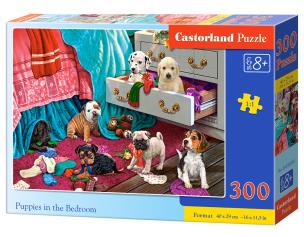 Puzzle 300 Puppies in the Bedroom CASTOR. Wydawca: Castorland. Multiszop.pl Opakowanie Puzzle 300 Puppies in the Bedroom CASTOR