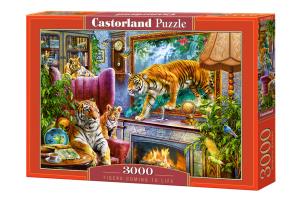 Puzzle 3000 Tigers Coming to Life CASTOR. Wydawca: Castorland. Multiszop.pl Opakowanie Puzzle 3000 Tigers Coming to Life CASTOR