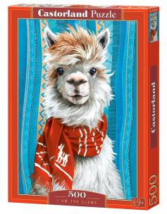 Puzzle 500 I am the lama CASTOR. Wydawca: Castorland. Multiszop.pl Opakowanie Puzzle 500 I am the lama CASTOR
