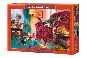 Puzzle 500 Naughty Kittens CASTOR. Wydawca: Castorland. Multiszop.pl Opakowanie Puzzle 500 Naughty Kittens CASTOR