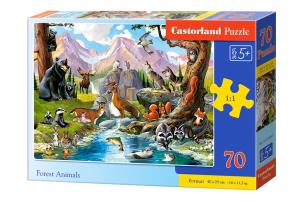 Opakowanie Puzzle 70 Forest Animals CASTOR