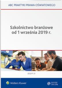 Okładka książki Szkolnictwo branżowe od 1 września 2019 r.