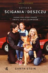 Okładka książki SZTUKA ŚCIGANIA SIĘ W DESZCZU OKŁADKA FILMOWA