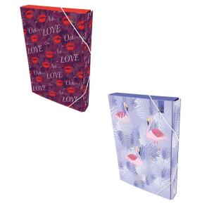 Opakowanie Teczka Box A4 na gumkę Moderno 2 wzory