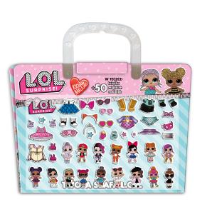 Okładka książki TECZKA KOCHAM NAKLEJAĆ LOL SURPRISE