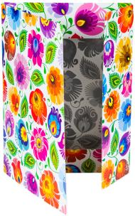 Opakowanie Teczka płaska - łowicka biała FOLKSTAR