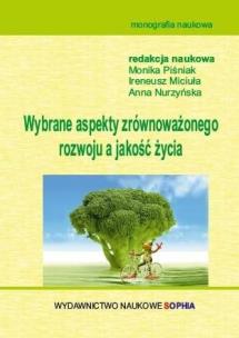 Okładka książki Wybrane aspekty zrównoważonego rozwoju, a jakość..