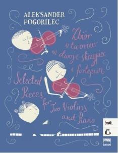 Okładka książki Zbiór utworów na dwoje skrzypiec i fortepian PWM