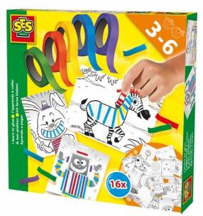 Opakowanie Zestaw do wyklejania - 16 obrazów z kolor. taśmami