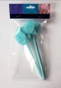 Opakowanie Zestwa: Długopis+ ołówek futro (niebieski)