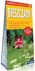 Okładka książki Bieszczady laminowany map&guide XL (2w1: przewodnik i mapa)