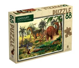 Okładka książki Dinozaury Puzzle