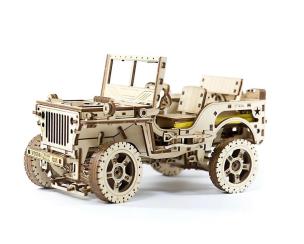 Opakowanie Drewniane puzzle 3D Samochód 4x4