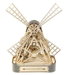 Opakowanie Drewniane puzzle 3D Wiatrak