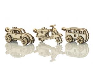 Opakowanie Drewniane puzzle 3D Zabytkowy transport