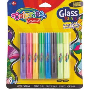 Opakowanie Farby do malowania na szkle 10,5 ml 8 kolorów