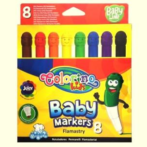 Opakowanie FLAMASTRY COLORINO KIDS BABY 8 KOLORÓW COLORINO KIDS