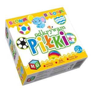Gra planszowa Odkrywam piłki - Słonik balonik. Wydawca: MULTIGRA. Multiszop.pl Opakowanie Gra planszowa Odkrywam piłki - Słonik balonik